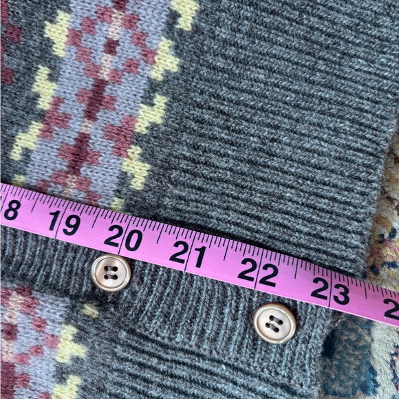 VTG JH Collectibles Nordic Fair Isle Cabin Cozy Vest Lambswool SZ Small Petite - Picture 5 of 5